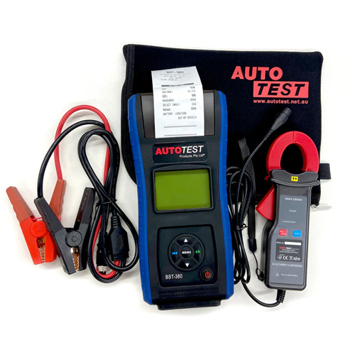 Battery with Clamp and Clip Battery Tester